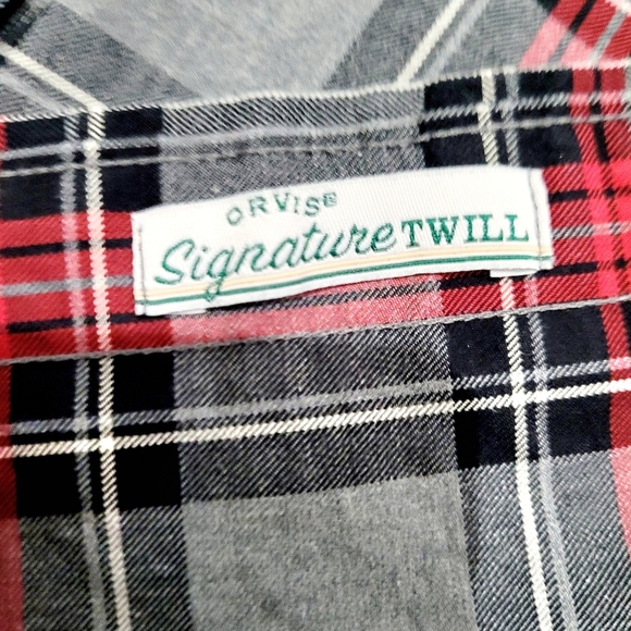 Orvis Signature Plaid Long Sleeve Button Down Shirt 100% Cotton Mens Size MEDIUM - Picture 6 of 10